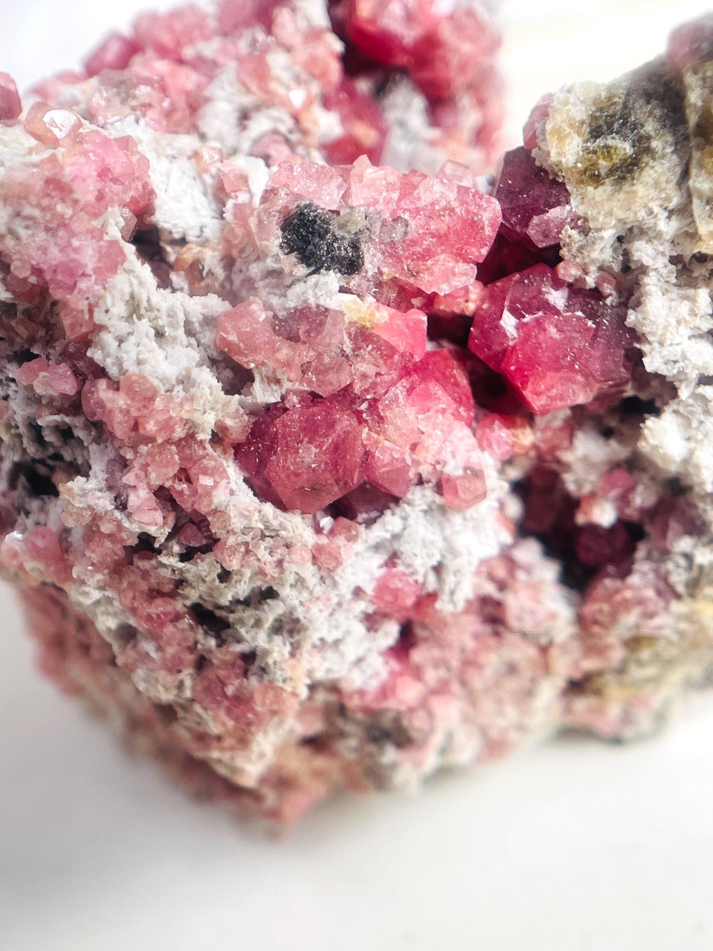 New Find !! High Grade Rare Raspberry Pink Garnet Mineral Specimen ~ Coahuila, Mexico -1