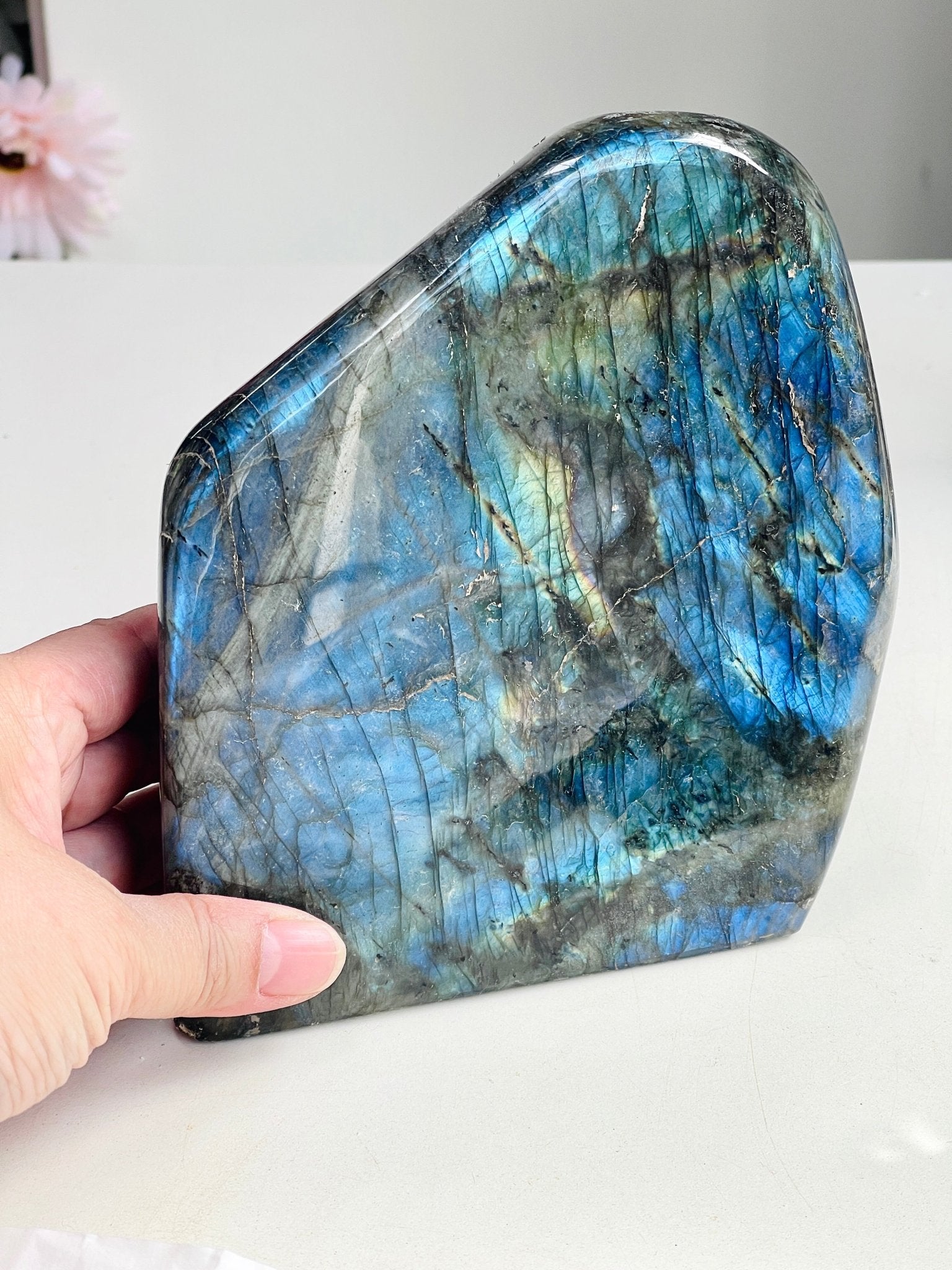 Labradorite Freeform – Flashy Rainbow Crystal - Million Years Crystal