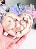 Large Pink Amethyst Heart | Polished Crystal from Brazil | 439g - Million Years Crystal