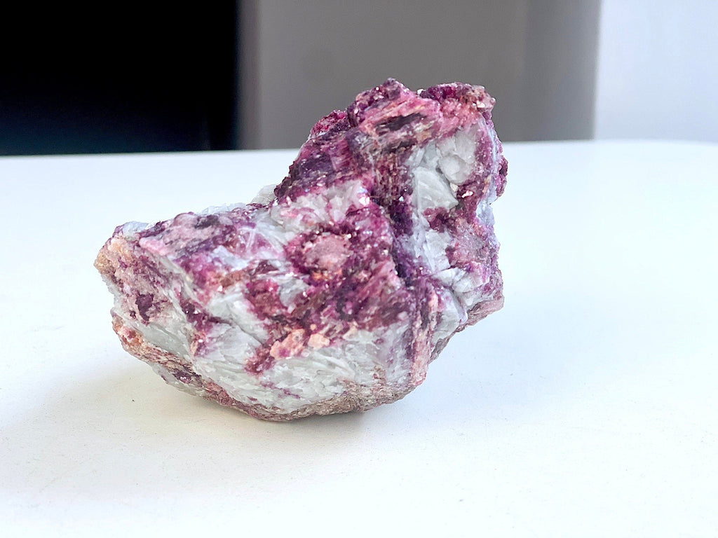 Lepidolite Specimen, Pink Lepidolite with Tourmaline, Natural Lepidolite Tourmaline Specimen , Mineral Specimen, Crystal Gift - Million Years Crystal