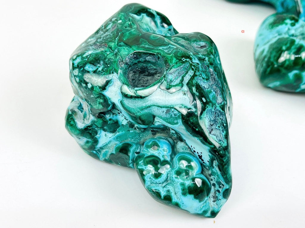 Malachite & Chrysocolla, Large Malacholla Freefrom, Malachite with Chrysocolla freeform from Congo, Raw Malachite, Healing Crystal - Million Years Crystal