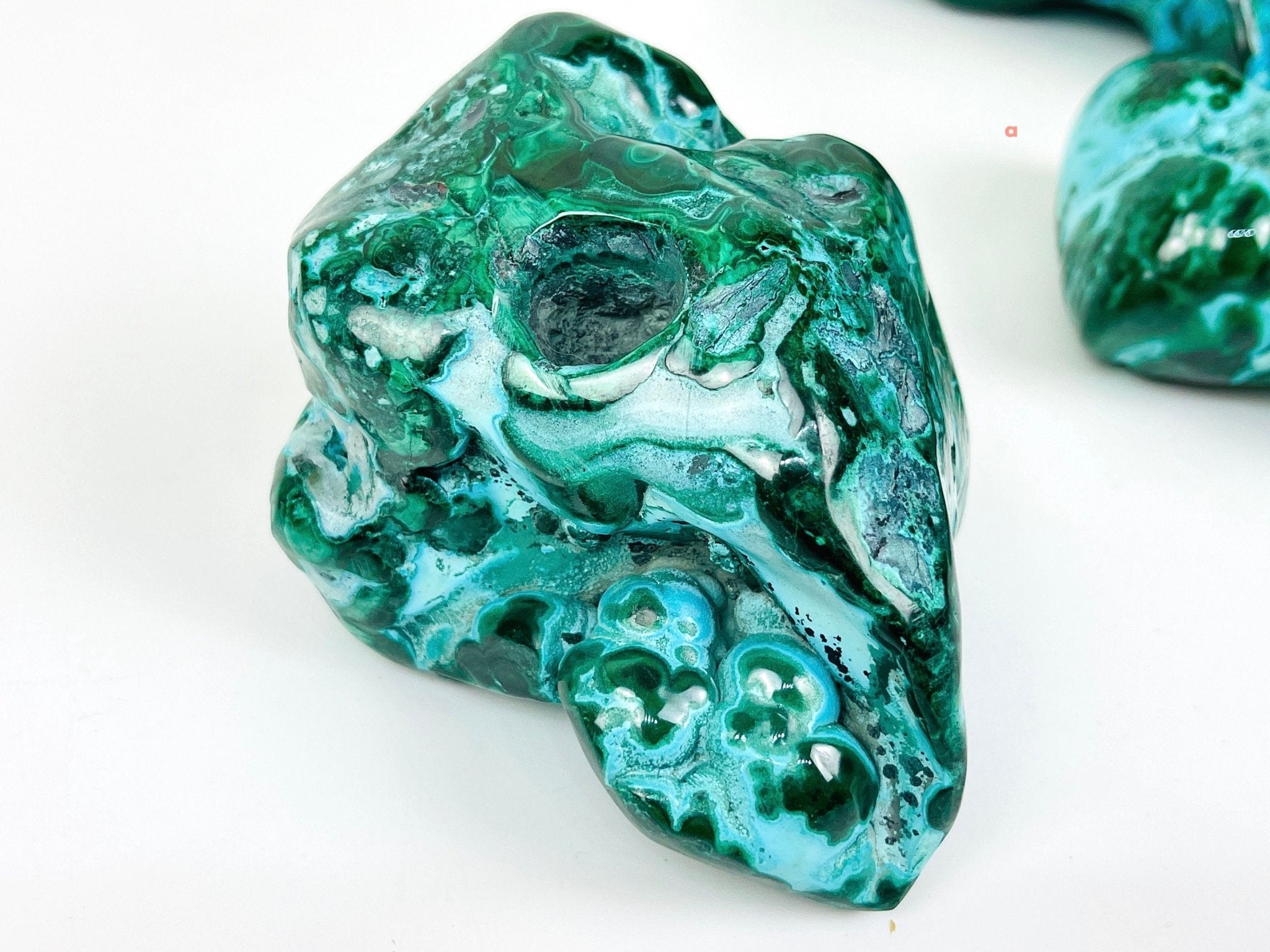Malachite & Chrysocolla, Large Malacholla Freefrom, Malachite with Chrysocolla freeform from Congo, Raw Malachite, Healing Crystal - Million Years Crystal