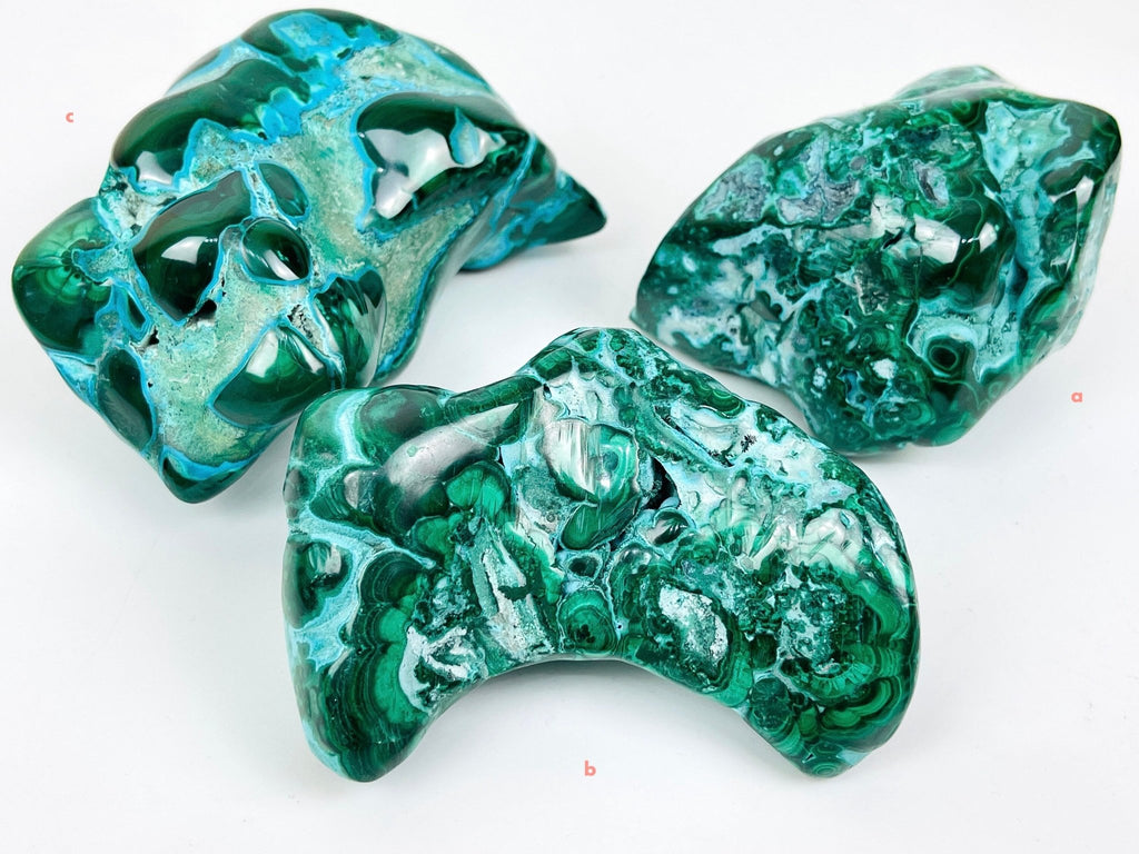 Malachite & Chrysocolla, Large Malacholla Freefrom, Malachite with Chrysocolla freeform from Congo, Raw Malachite, Healing Crystal - Million Years Crystal