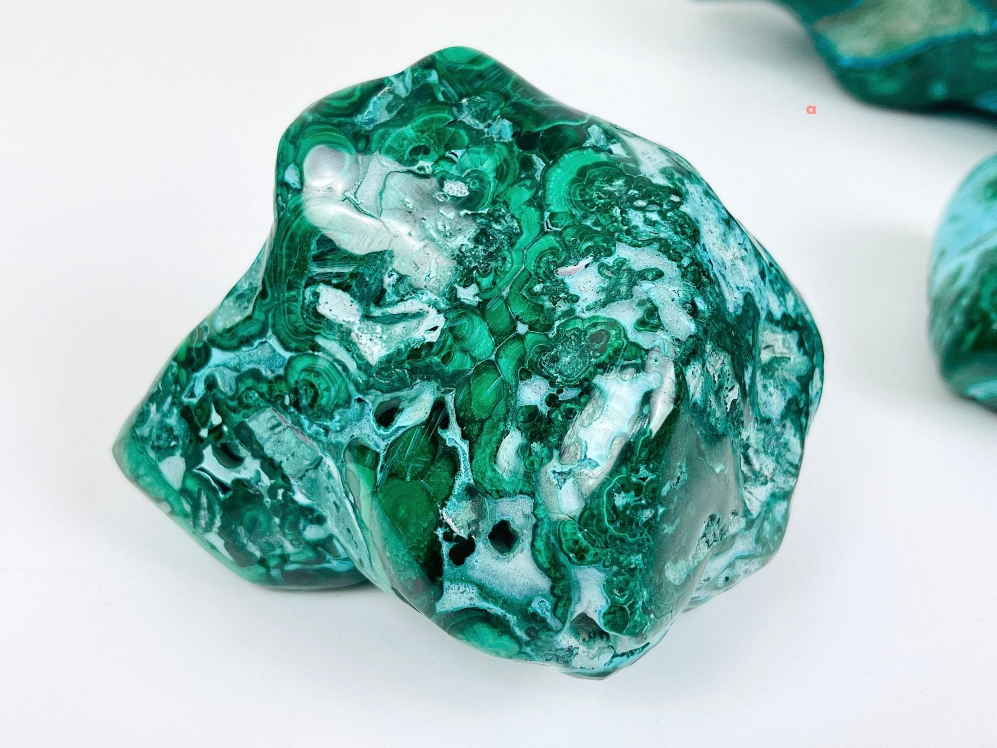 Malachite & Chrysocolla, Large Malacholla Freefrom, Malachite with Chrysocolla freeform from Congo, Raw Malachite, Healing Crystal - Million Years Crystal