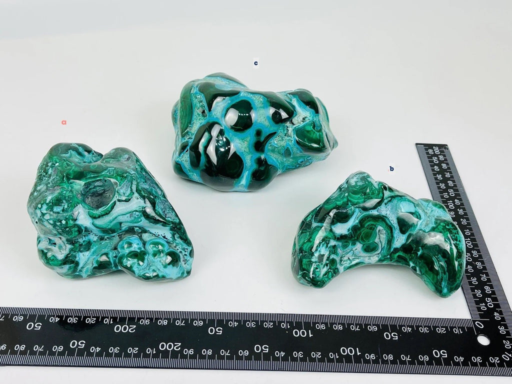 Malachite & Chrysocolla, Large Malacholla Freefrom, Malachite with Chrysocolla freeform from Congo, Raw Malachite, Healing Crystal - Million Years Crystal