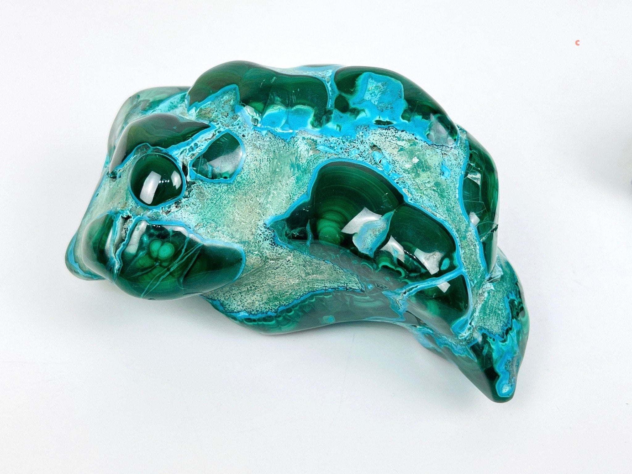 Malachite & Chrysocolla, Large Malacholla Freefrom, Malachite with Chrysocolla freeform from Congo, Raw Malachite, Healing Crystal - Million Years Crystal