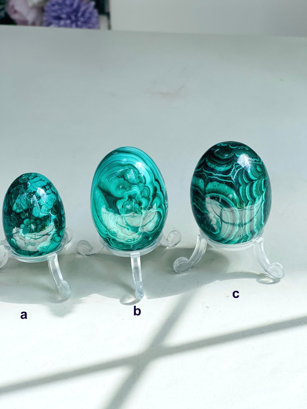 Malachite Egg, Natural Malachite Egg, Malachite from Congo, Natural Malachite Crystal Egg, Healing Crystal, Crystal Gift - Million Years Crystal