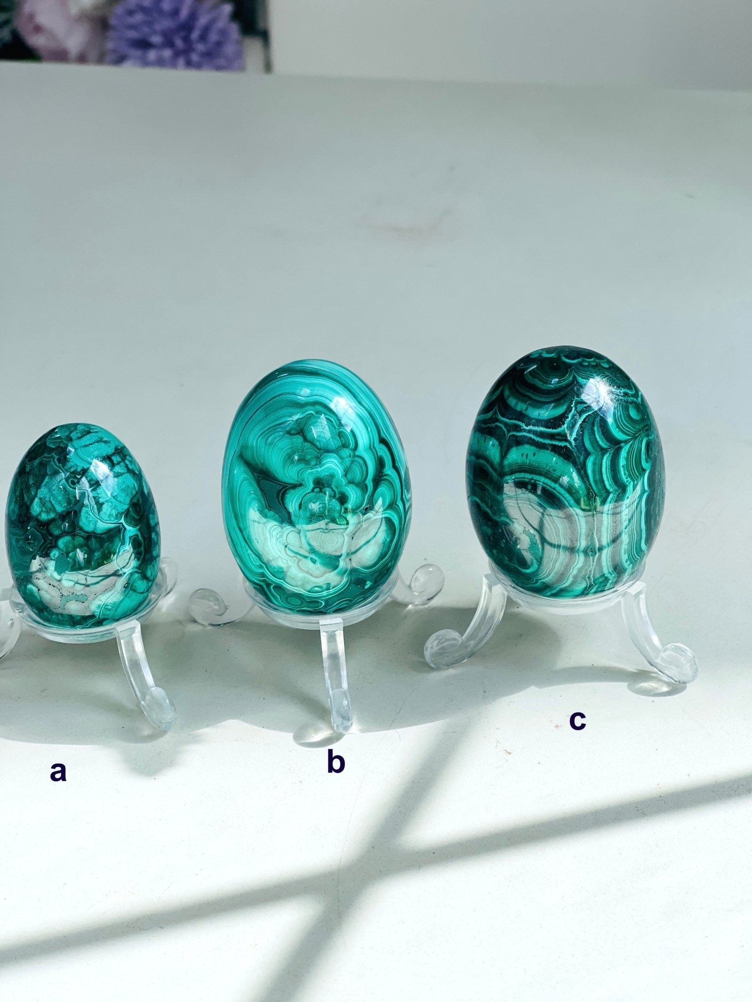 Malachite Egg, Natural Malachite Egg, Malachite from Congo, Natural Malachite Crystal Egg, Healing Crystal, Crystal Gift - Million Years Crystal
