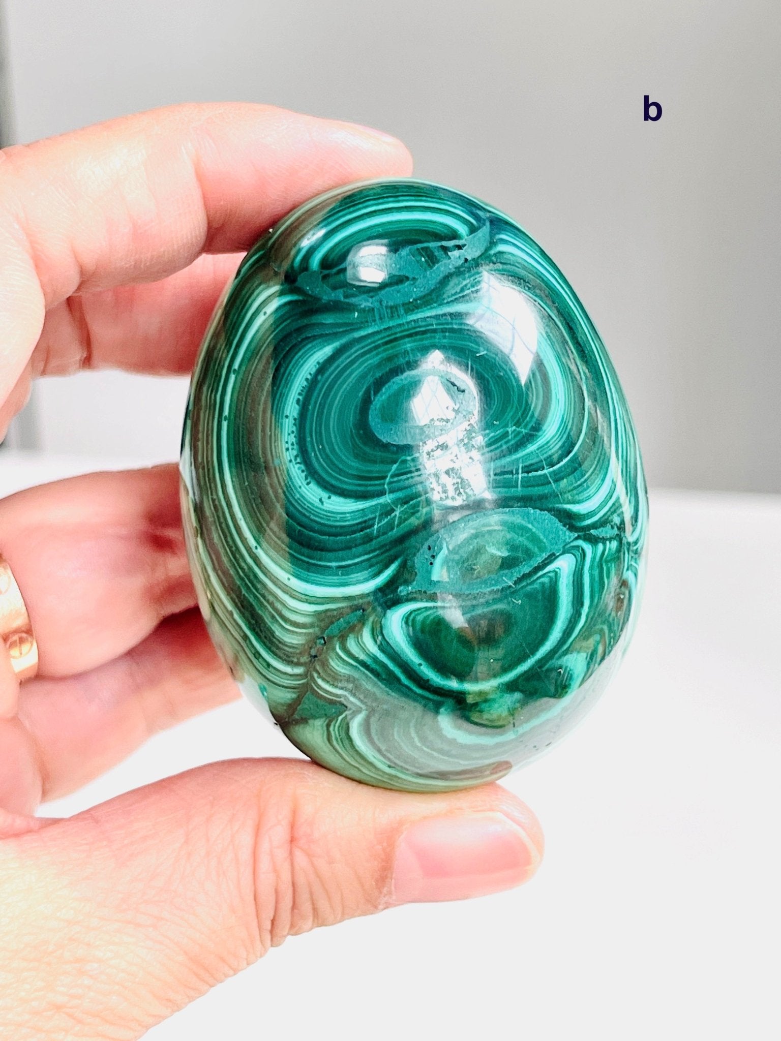 Malachite Egg, Natural Malachite Egg, Malachite from Congo, Natural Malachite Crystal Egg, Healing Crystal, Crystal Gift - Million Years Crystal