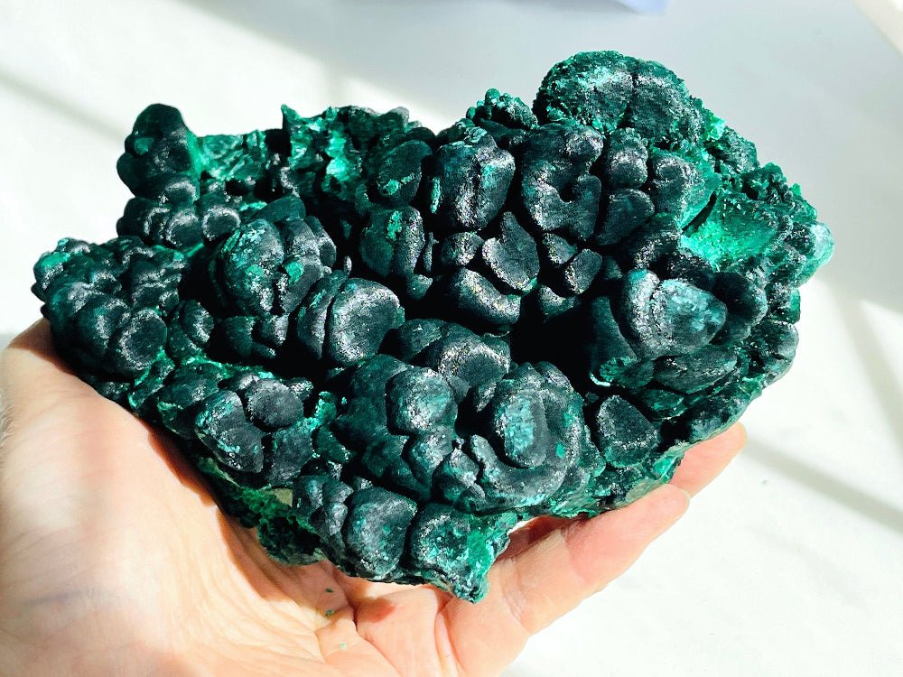 Malachite Specimen, 1062g Botryoidal Malachite - Million Years Crystal