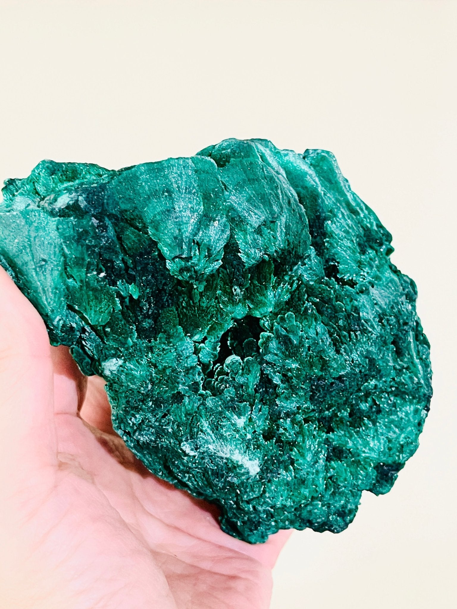 Malachite Specimen, 1251g Unique Velvet Cat eye Malachite, Rare Malachite Specimen, Raw Malachite Specimen, Crystal Gift, Unique Gift - Million Years Crystal
