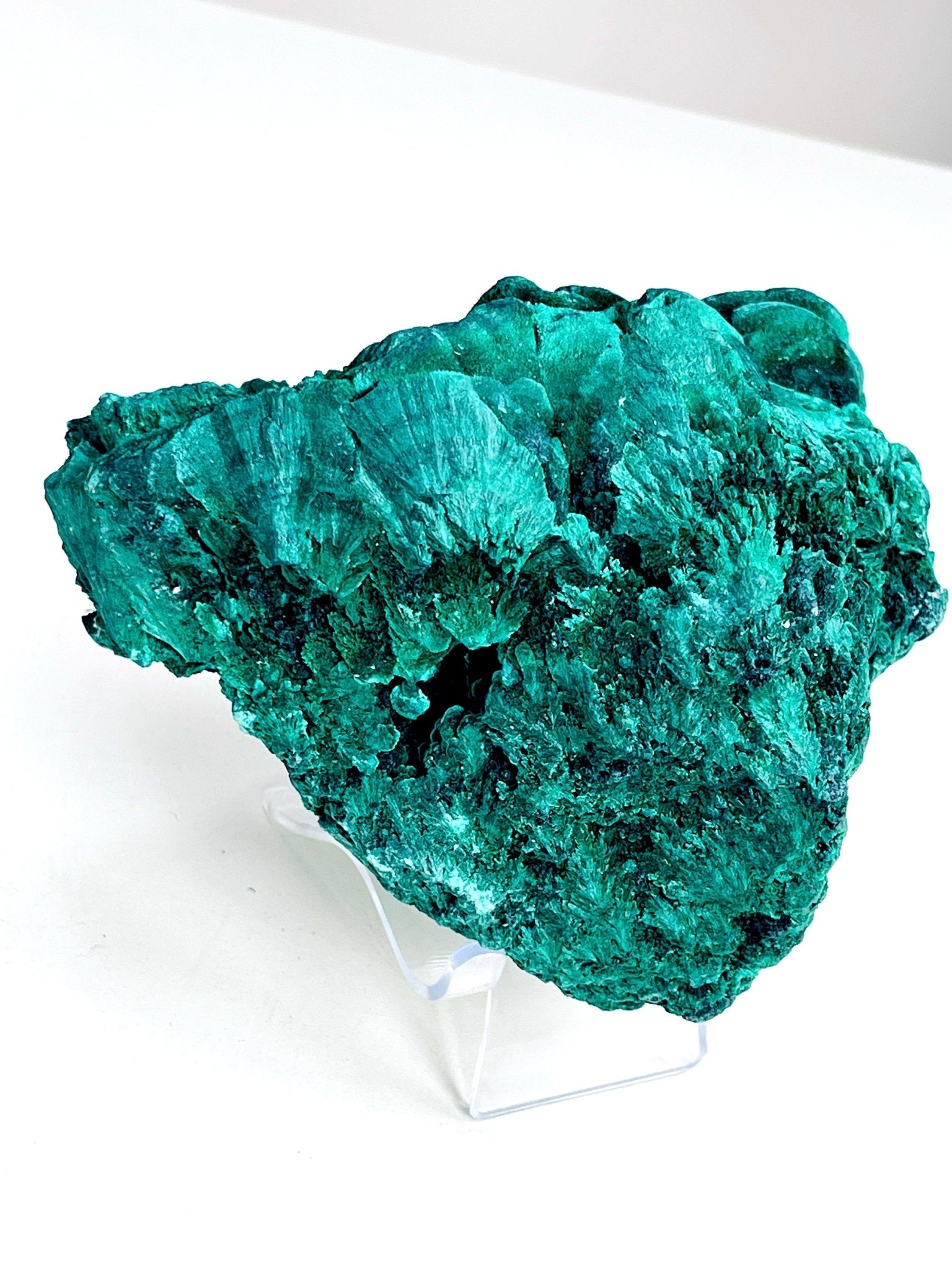 Malachite Specimen, 1251g Unique Velvet Cat eye Malachite, Rare Malachite Specimen, Raw Malachite Specimen, Crystal Gift, Unique Gift - Million Years Crystal