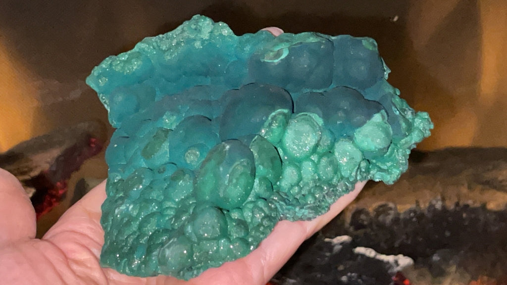 Malachite Specimen, 321g Botryoidal Malachite, Unique Velvet Malachite, Rare Malachite Specimen, Raw Malachite Specimen - Million Years Crystal