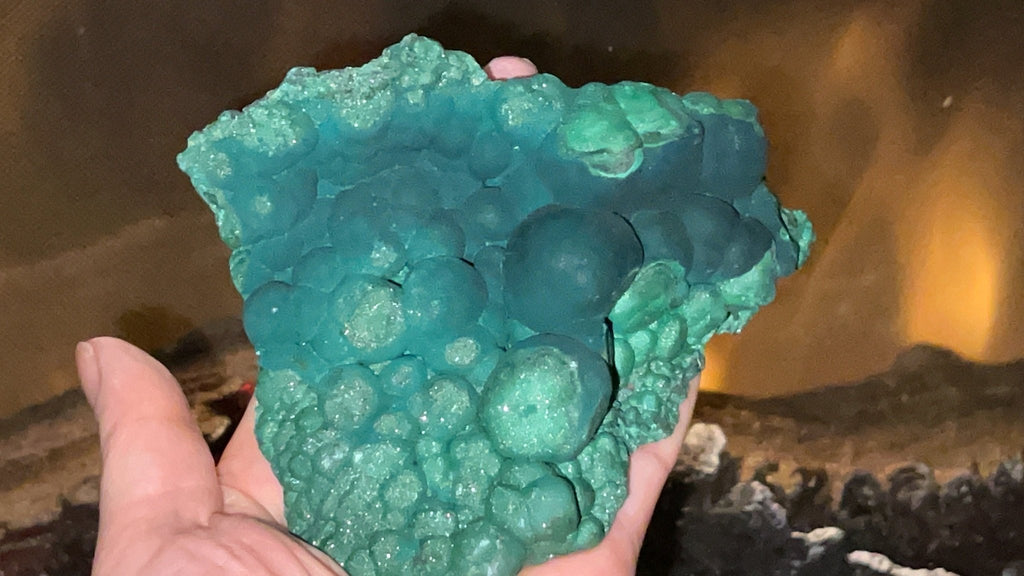 Malachite Specimen, 321g Botryoidal Malachite, Unique Velvet Malachite, Rare Malachite Specimen, Raw Malachite Specimen - Million Years Crystal