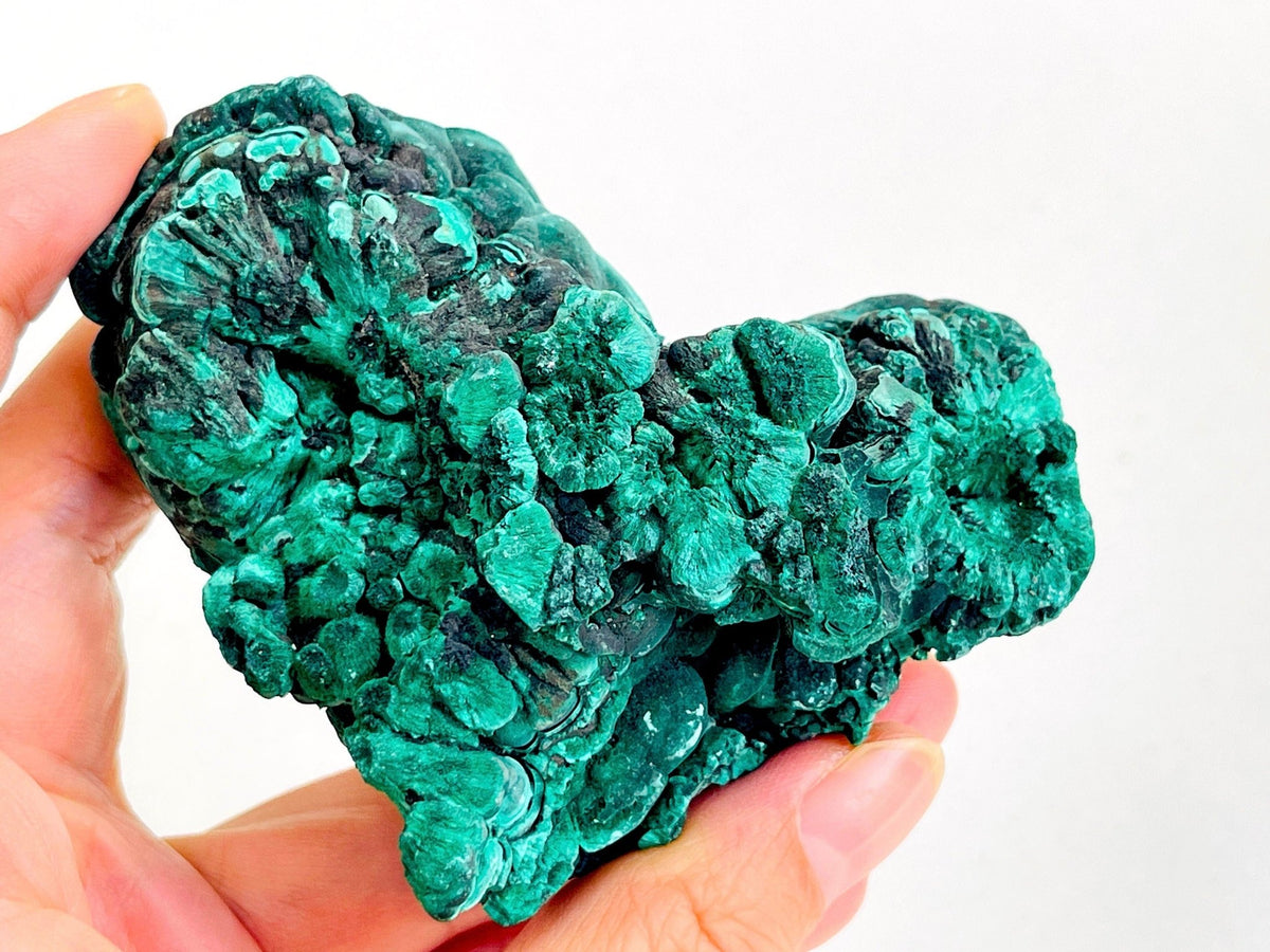 Malachite Specimen, Extremely Unique Shape Malachite, Velvet Malachite, Rare Malachite Specimen, Raw Malachite Specimen - Million Years Crystal