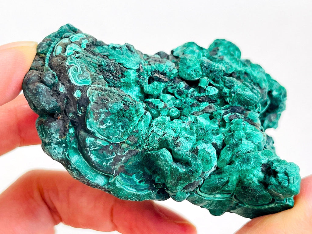 Malachite Specimen, Extremely Unique Shape Malachite, Velvet Malachite, Rare Malachite Specimen, Raw Malachite Specimen - Million Years Crystal