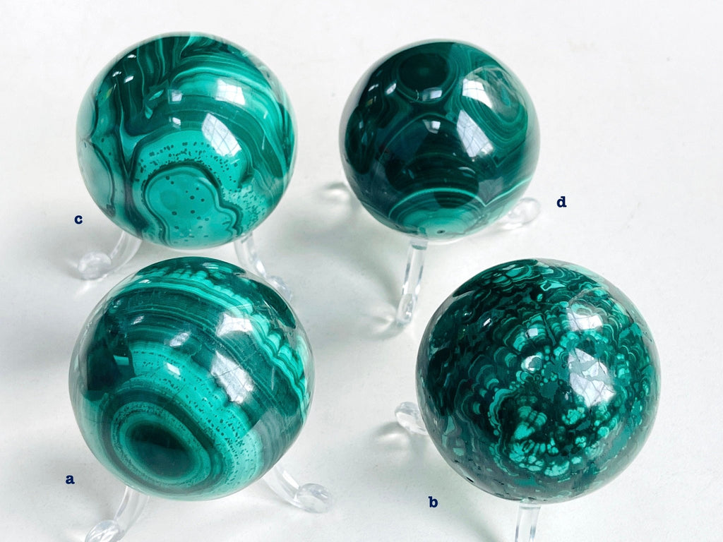 Malachite Sphere, Marvelous Natural Malachite Sphere, Malachite from Congo, Natural Malachite ball, Healing Crystal - Million Years Crystal