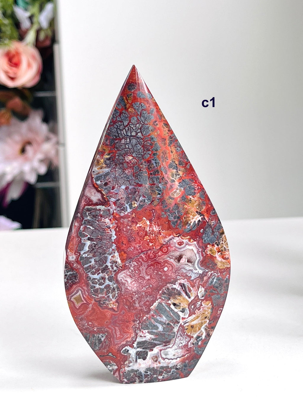 Mexican Agate Flame - Million Years Crystal