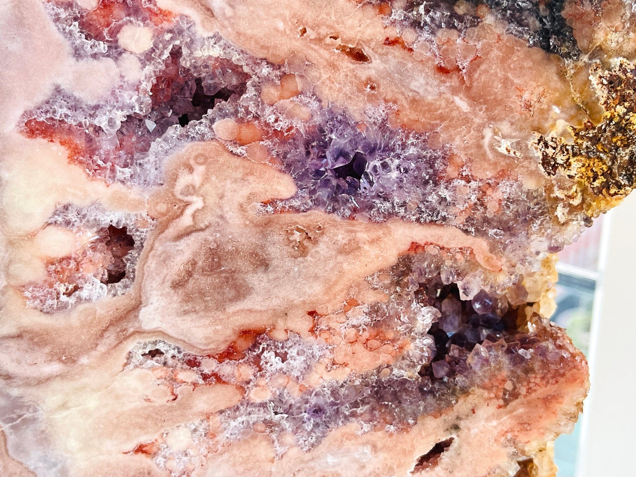 Museum Size Pink Amethyst Angel Wings XXXL Brazilian Collector Specimen on Custom Stand - Million Years Crystal
