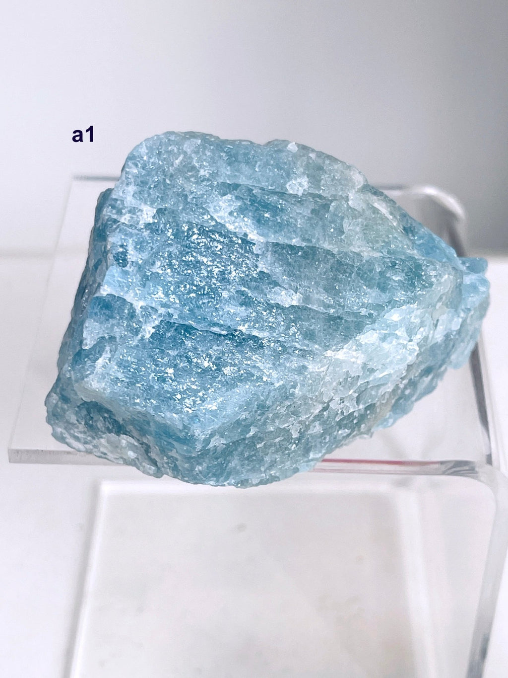 Natural Aquamarine Crystal – Large Raw Aquamarine Stone from Brazil - Million Years Crystal