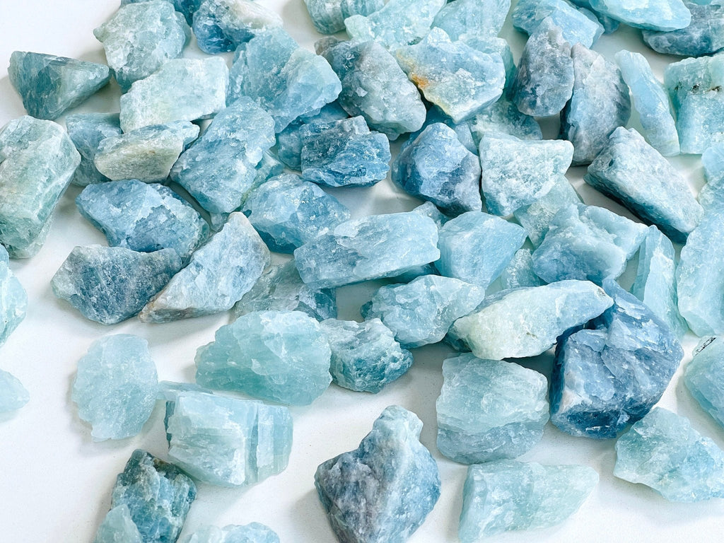 Natural Aquamarine, High Grade Aquamarine Rough Stone, Aquamarine Tumble, Small Raw Aquamarine Stone, Untreated Aquamarine Stone - Million Years Crystal