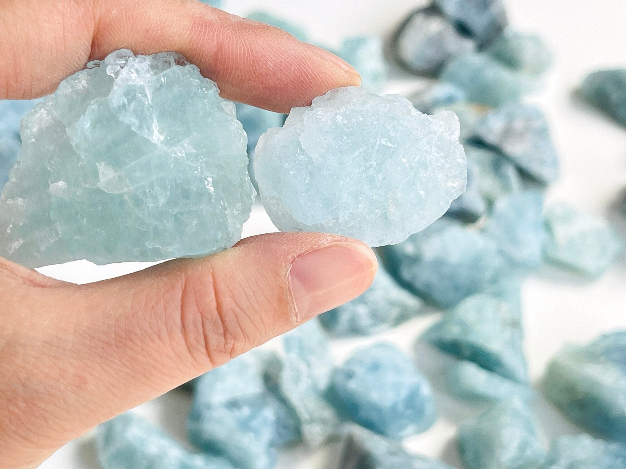 Natural Aquamarine, High Grade Aquamarine Rough Stone, Aquamarine Tumble, Small Raw Aquamarine Stone, Untreated Aquamarine Stone - Million Years Crystal
