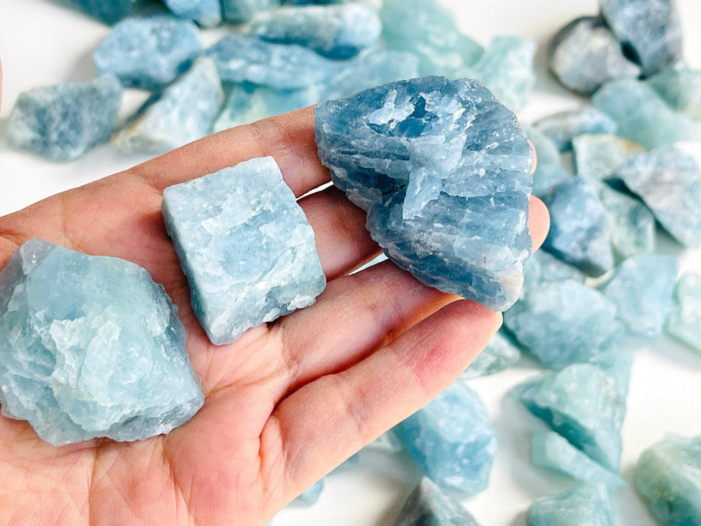 Natural Aquamarine, High Grade Aquamarine Rough Stone, Aquamarine Tumble, Small Raw Aquamarine Stone, Untreated Aquamarine Stone - Million Years Crystal