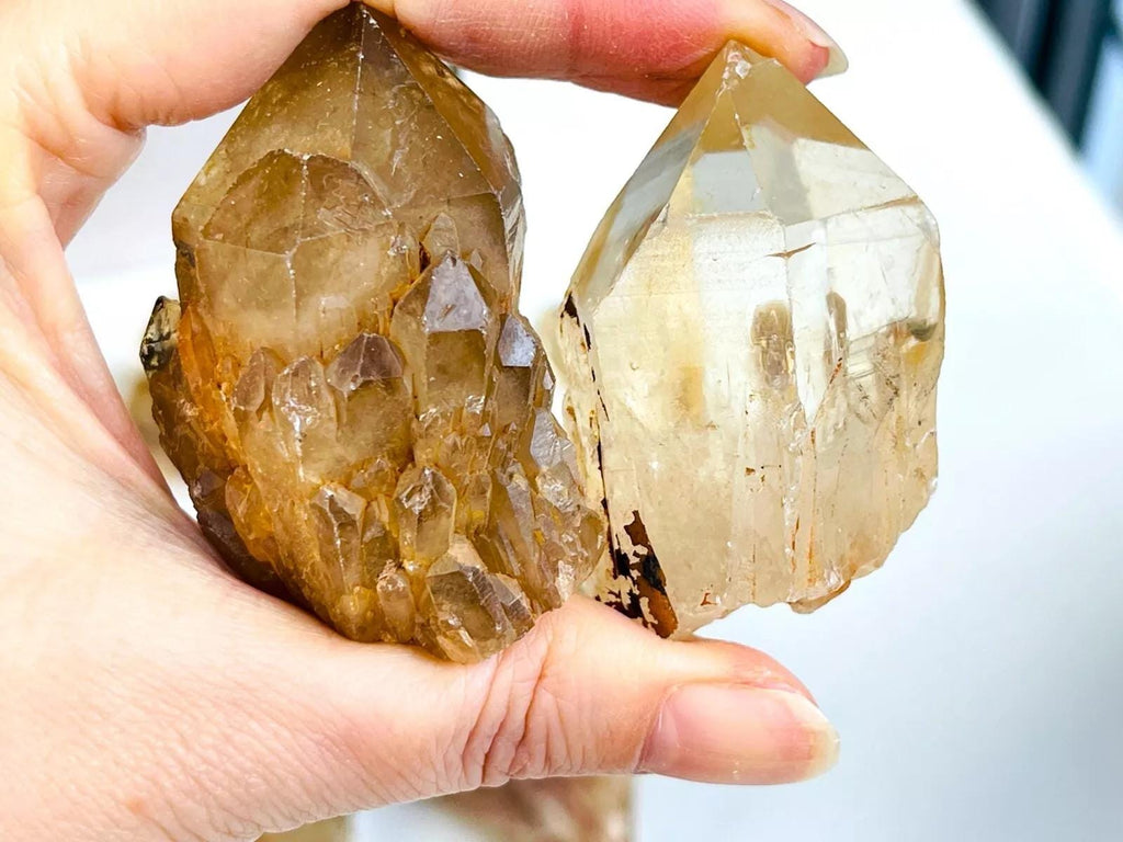 Natural Kundalini Citrine Crystal Point (Untreated) | Million Years Crystal - Million Years Crystal