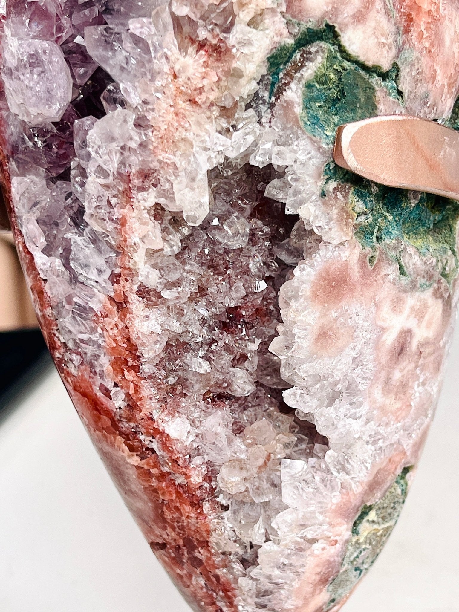 Natural Pink Amethyst Geode Freeform – "The May Bloom" | 4.1kg | Brazil - Million Years Crystal