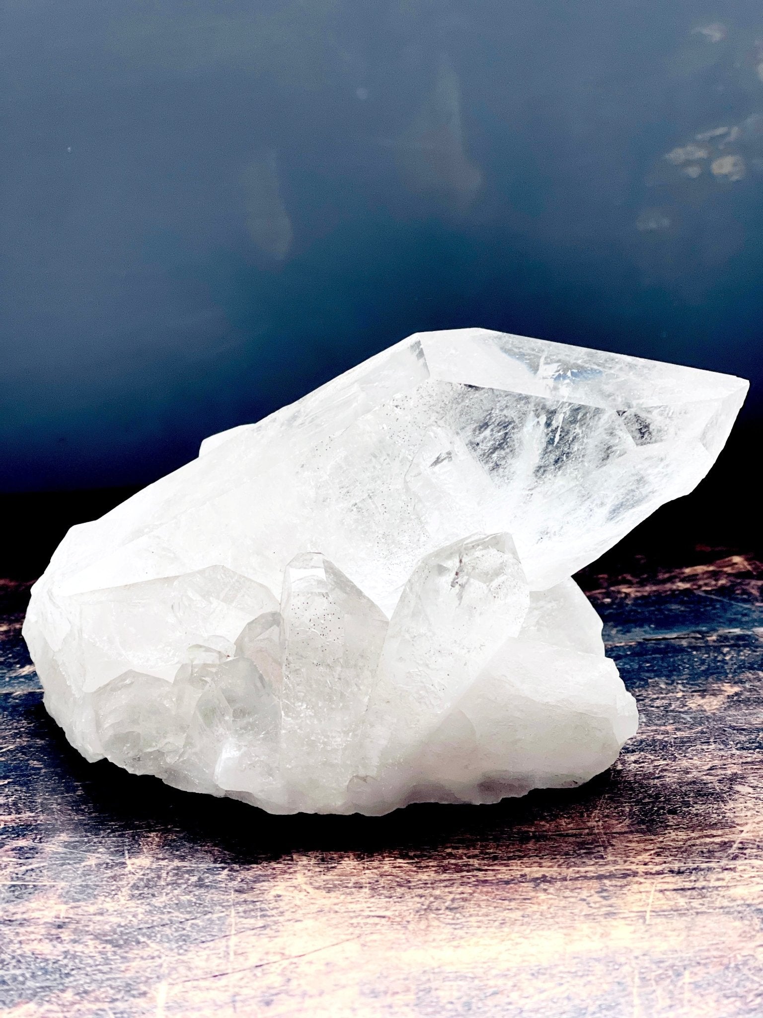 Natural Quartz Crystal, 1.2kg Large Quartz Crystal with big points, Healing Crystals, Crystal Gift -2 - Million Years Crystal