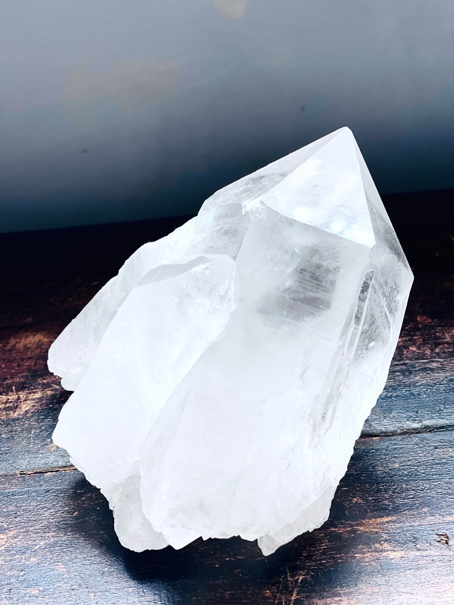Natural Quartz Crystal, 1kg Large Quartz Crystal with big points, Healing Crystals, Crystal Gift -3 - Million Years Crystal