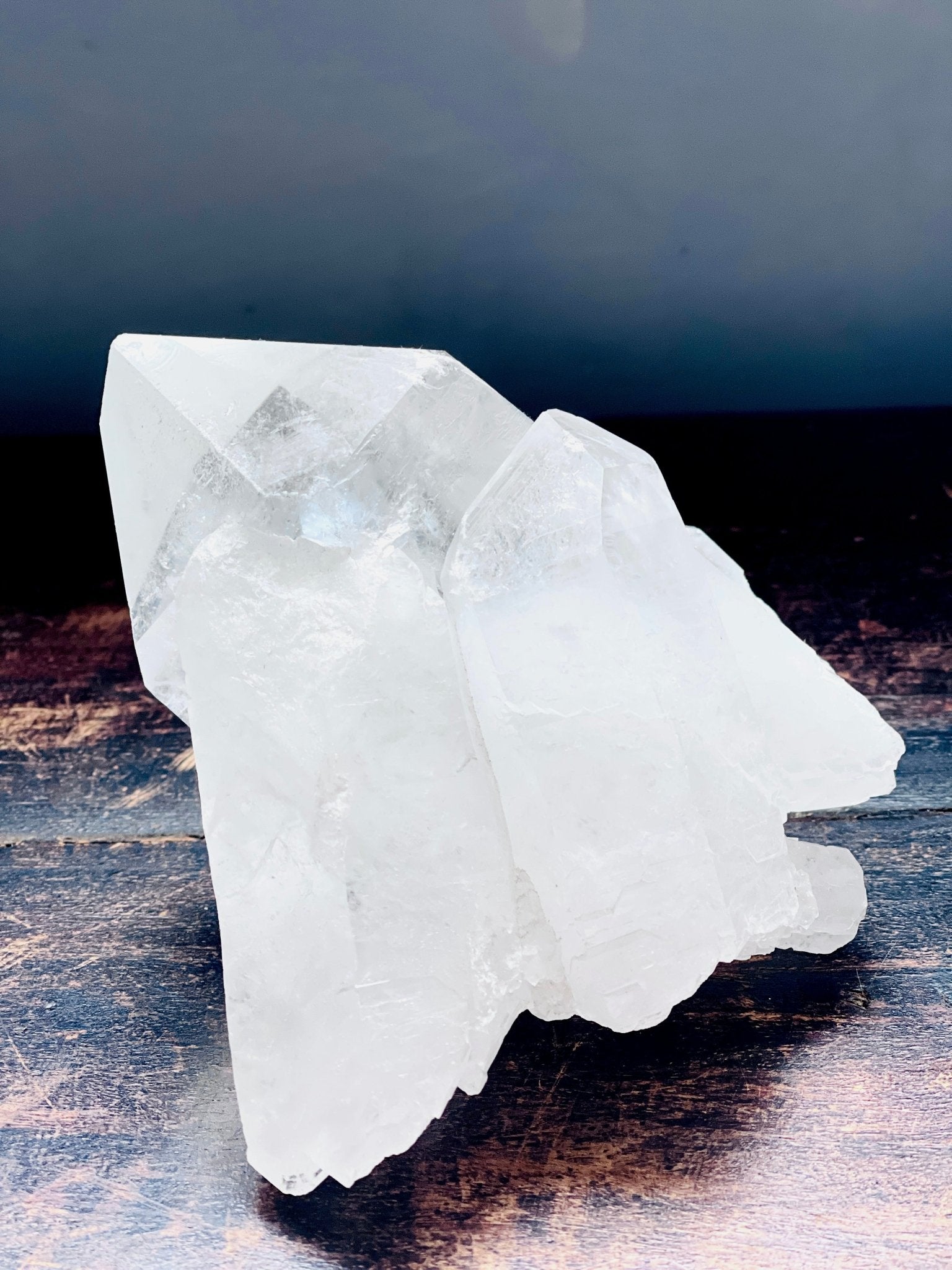 Natural Quartz Crystal, 1kg Large Quartz Crystal with big points, Healing Crystals, Crystal Gift -3 - Million Years Crystal