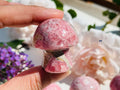 Natural Rhodochrosite Mushroom, AAA Grade Argentina Rhodochrosite Mushroom , 24-84g Rhodochrosite Mushroom, Pink Rhodochrosite - Million Years Crystal