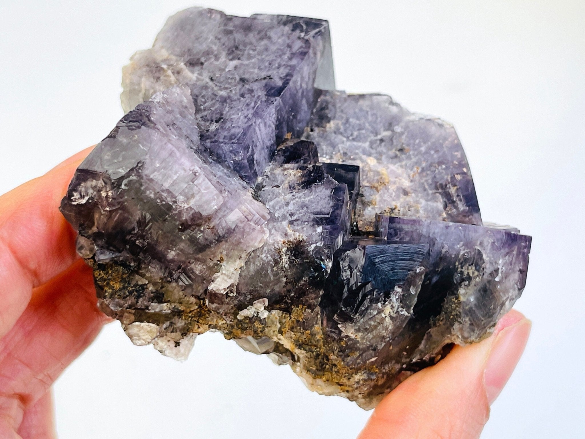 New Find Purple Fluorite Crystal from the Lady Annabella Mine, Weardale, Fluorescent Fluorite Specimen,Raw Fluorite, Mineral Specimen- P5 - Million Years Crystal