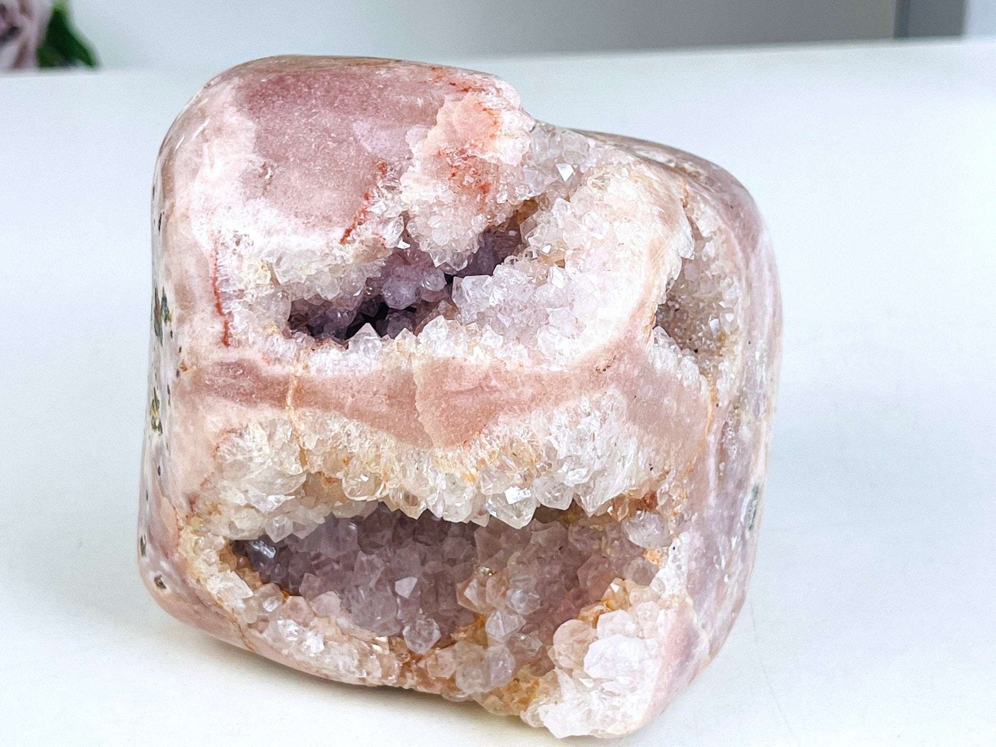 Pink Amethyst, 1.586kg Sparkling Pink Amethyst Freefrom, Druzy Rough Pink Amethyst, Pink Amethyst Crystal,Crystal Gift,Home decor - Million Years Crystal