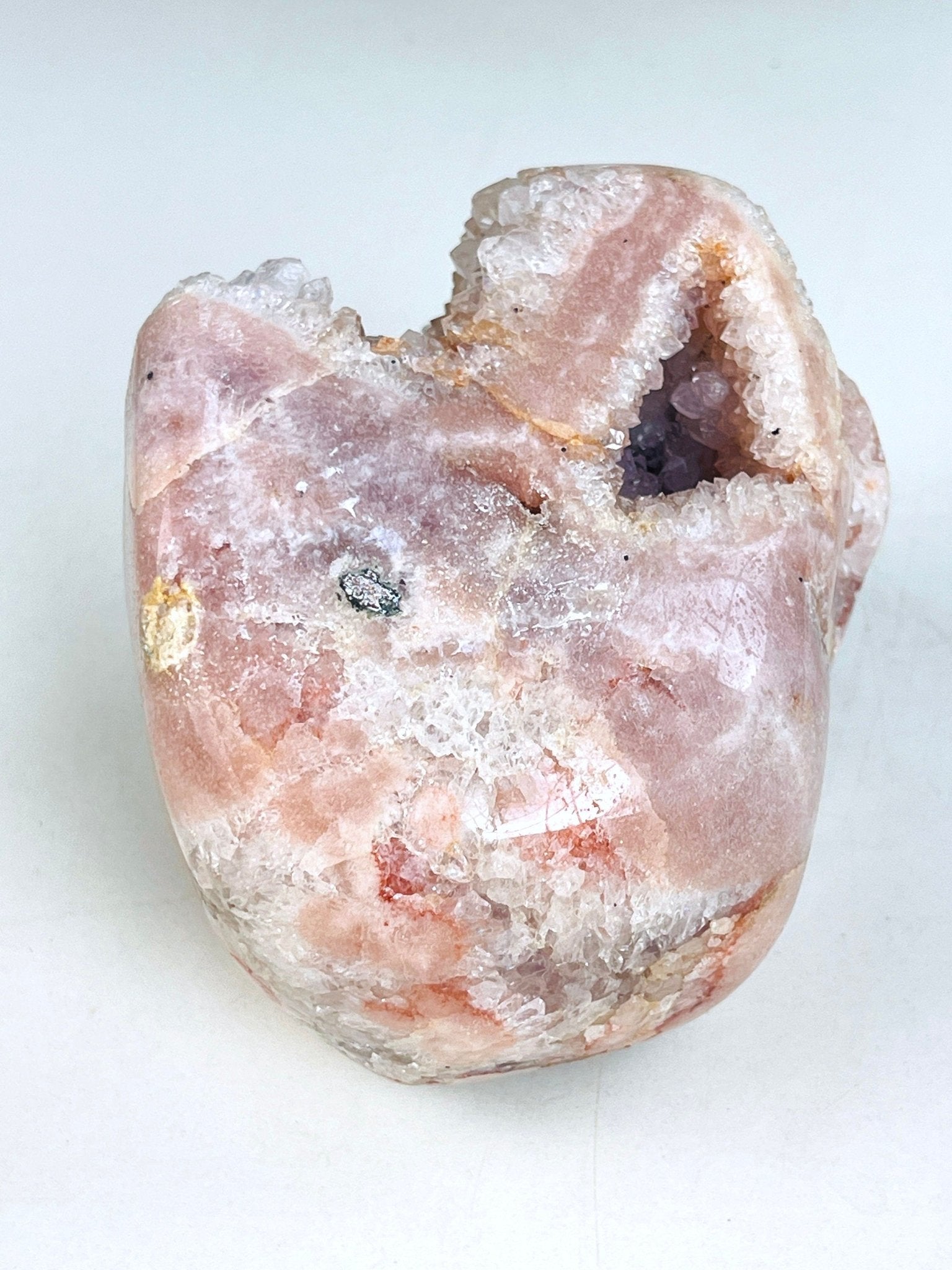 Pink Amethyst, 1.586kg Sparkling Pink Amethyst Freefrom, Druzy Rough Pink Amethyst, Pink Amethyst Crystal,Crystal Gift,Home decor - Million Years Crystal