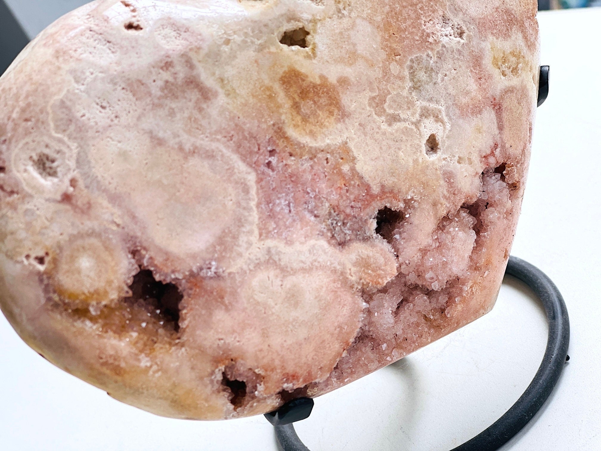 Pink Amethyst , 2kg Pink Amethyst Druzy Heart, Pink Amethyst Heart, Crystal Gift, Healing Crystal, Crystal for home decor - Million Years Crystal