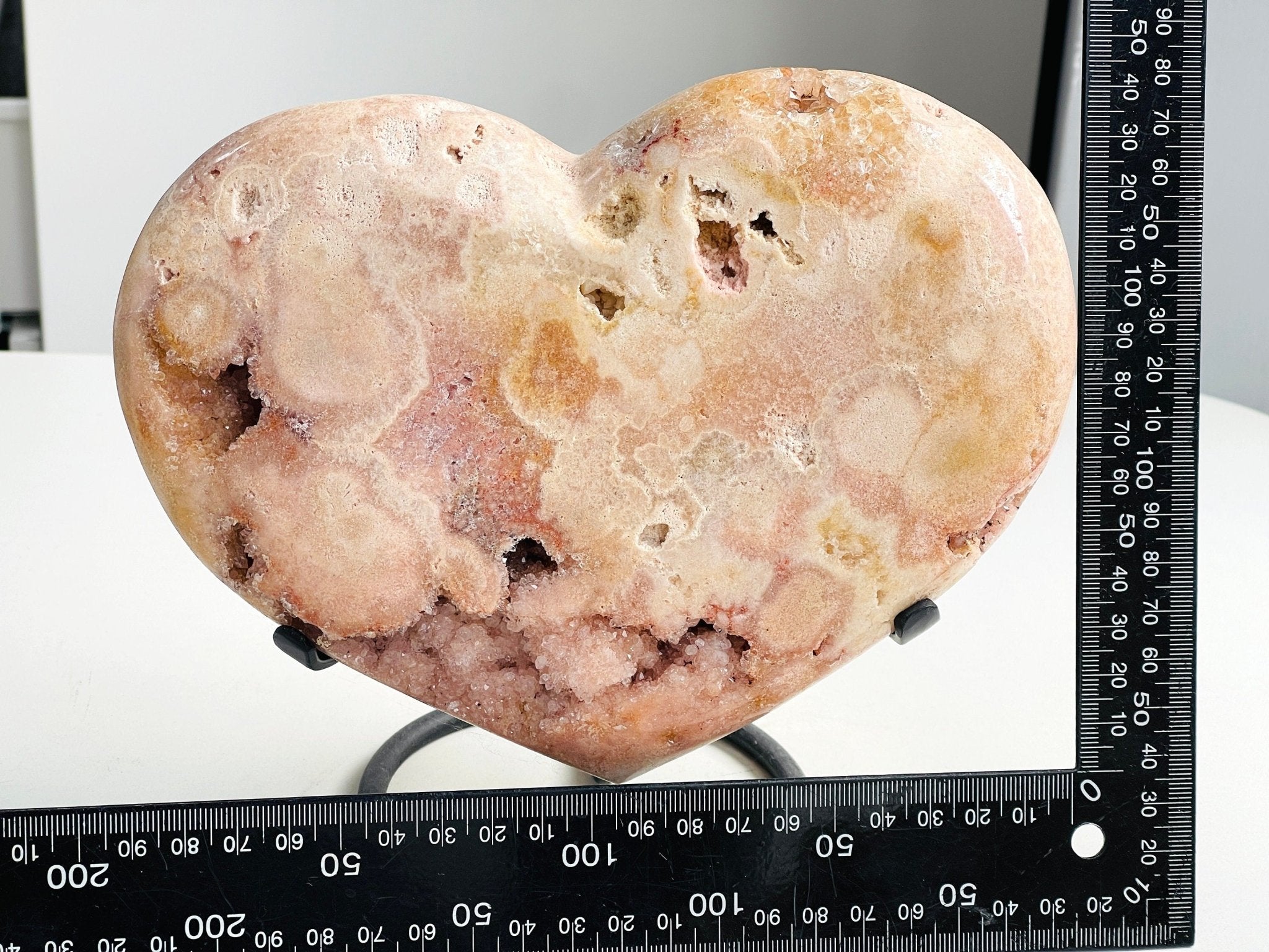 Pink Amethyst , 2kg Pink Amethyst Druzy Heart, Pink Amethyst Heart, Crystal Gift, Healing Crystal, Crystal for home decor - Million Years Crystal