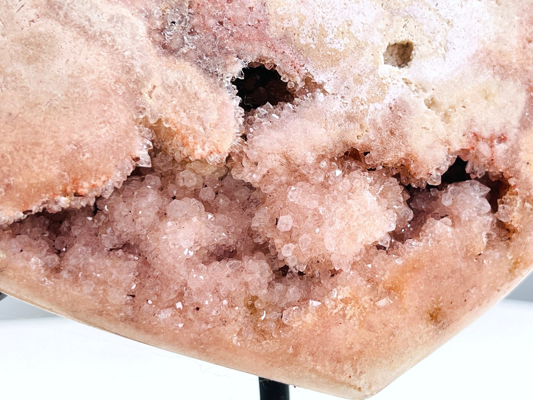 Pink Amethyst , 2kg Pink Amethyst Druzy Heart, Pink Amethyst Heart, Crystal Gift, Healing Crystal, Crystal for home decor - Million Years Crystal