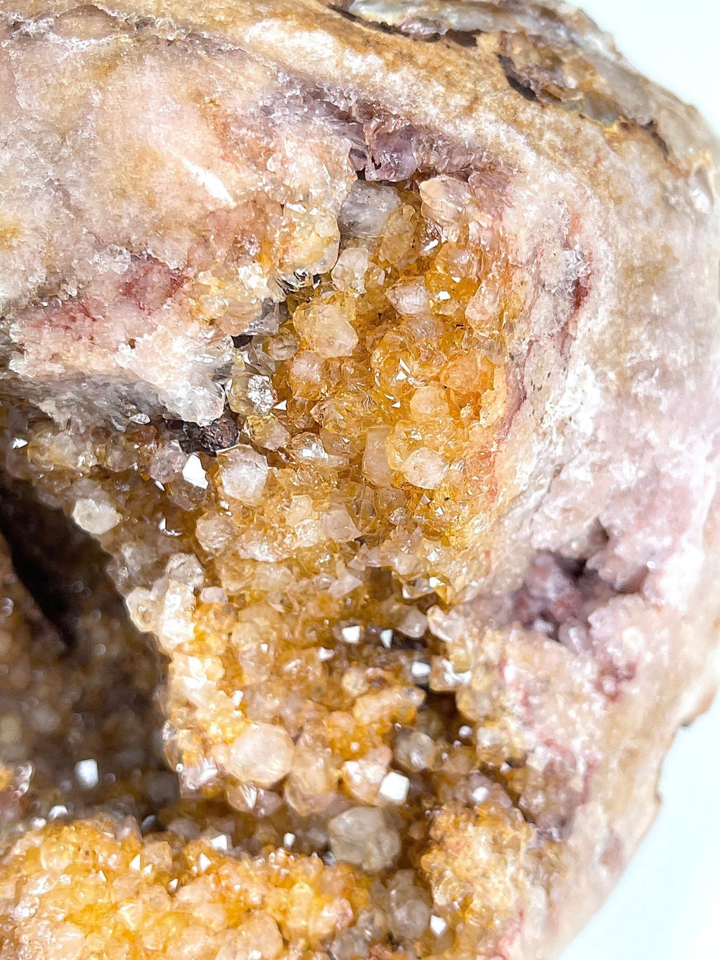 Pink Amethyst, 4.6kg Large Golden Pink Amethyst Freefrom, semi polished Pink Amethyst Freeform, Natural Druzy Pink Amethyst Display - Million Years Crystal