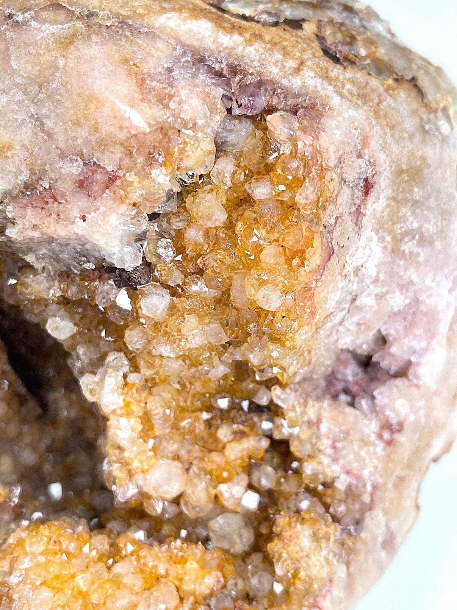 Pink Amethyst, 4.6kg Large Golden Pink Amethyst Freefrom, semi polished Pink Amethyst Freeform, Natural Druzy Pink Amethyst Display - Million Years Crystal