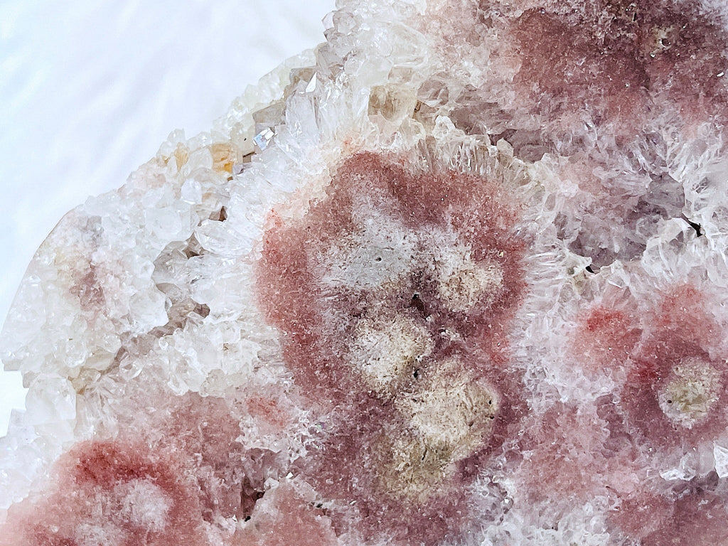 Pink Amethyst, 5.9kg Pink Amethyst Slab on Stands, Amazing Pink Amethyst Druzy Slabs, Natural Pink Amethyst on Stand, Crystal Gift - Million Years Crystal