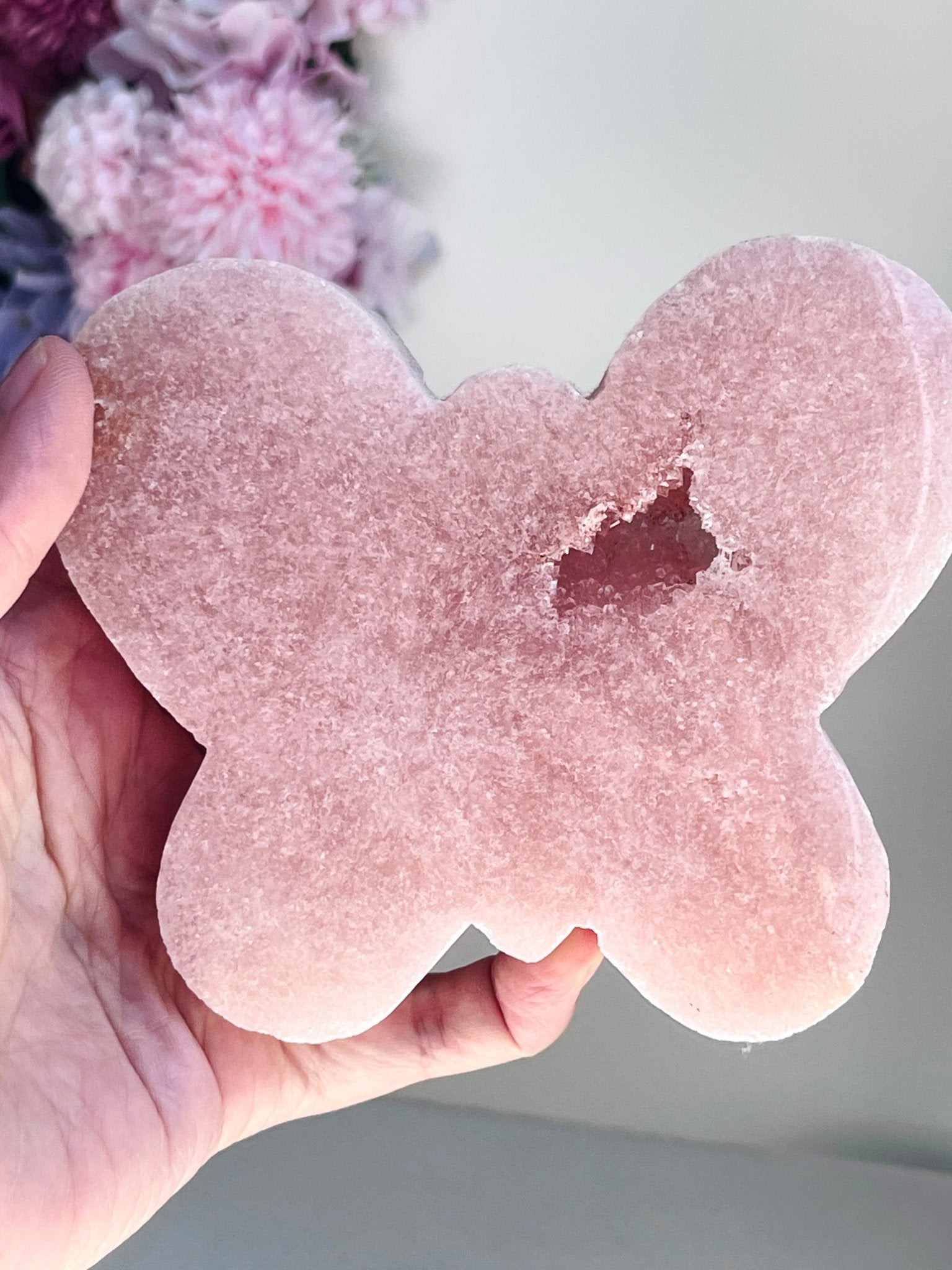 Pink Amethyst Butterfly -1 - Million Years Crystal