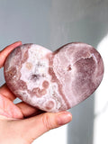 Pink Amethyst Druzy Heart - Million Years Crystal