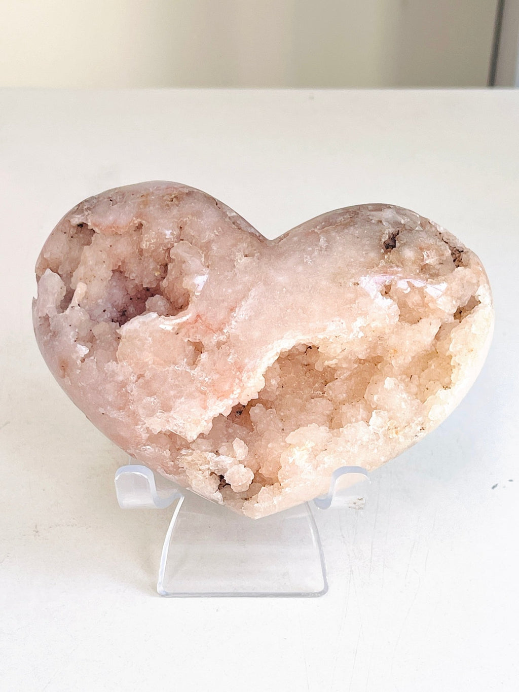 Pink Amethyst Druzy Heart | Natural Crystal from Brazil | 405g - Million Years Crystal
