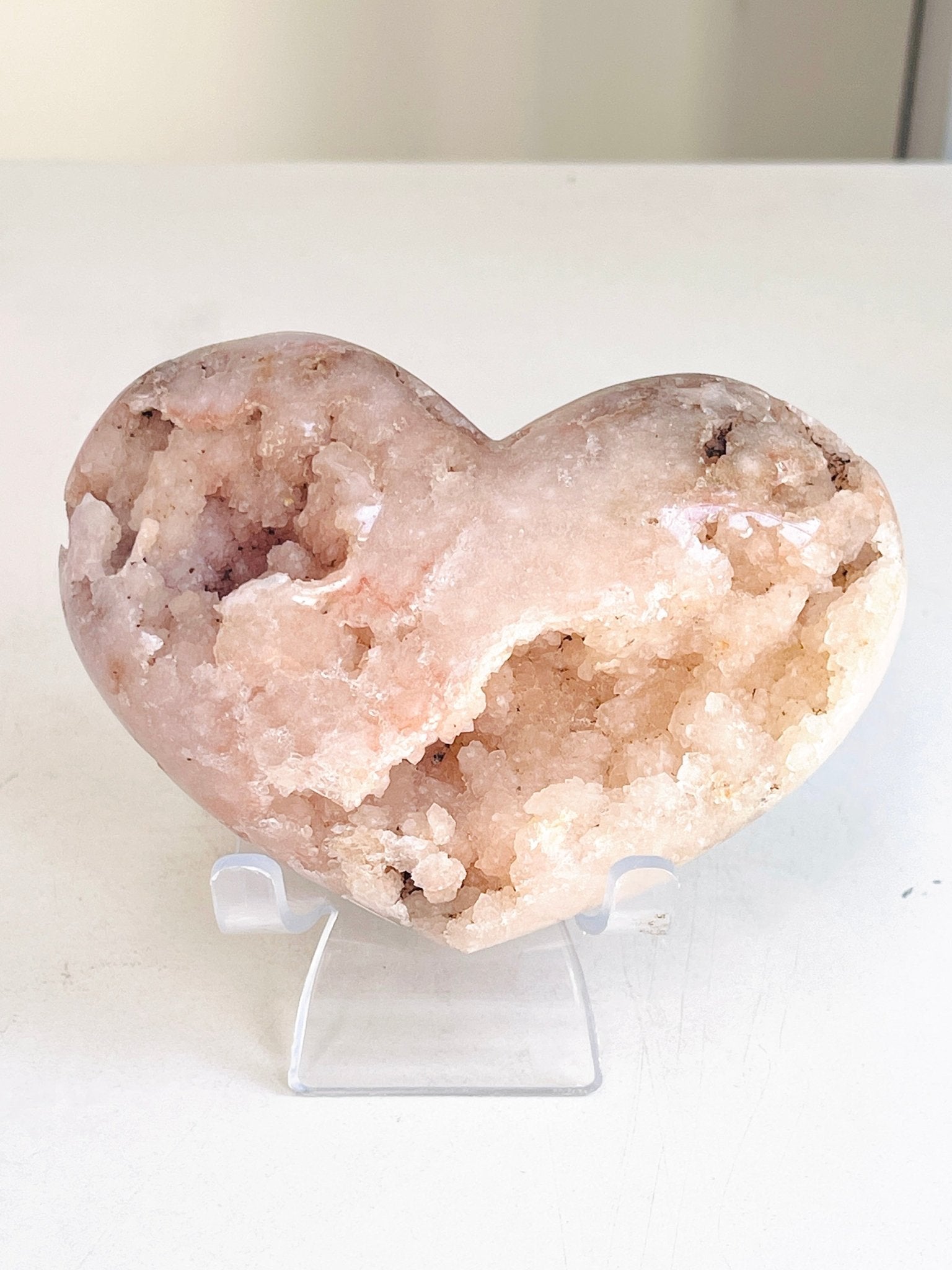 Pink Amethyst Druzy Heart | Natural Crystal from Brazil | 405g - Million Years Crystal