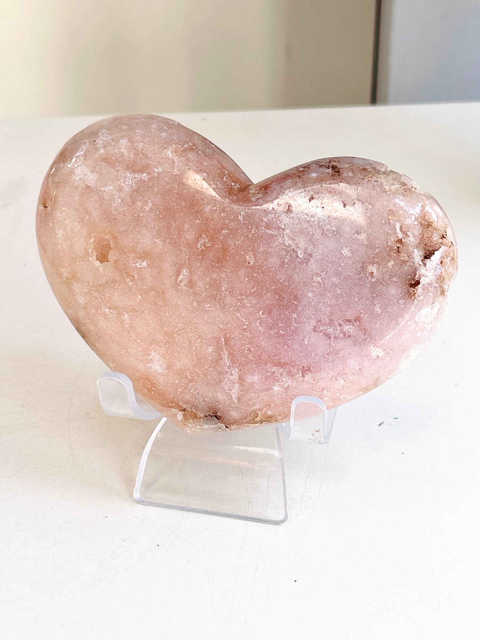 Pink Amethyst Druzy Heart | Natural Crystal from Brazil | 405g - Million Years Crystal