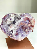 Pink Amethyst Druzy Heart | Rare Brazilian Crystal with Druzy Cavern | 1184g - Million Years Crystal