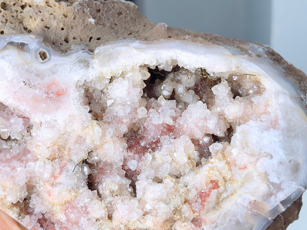 Pink Amethyst Freeform, 1.22kg Super Druzy Pink Amethyst crystal freefrom, amazing Pink Amethyst Freeform - Million Years Crystal