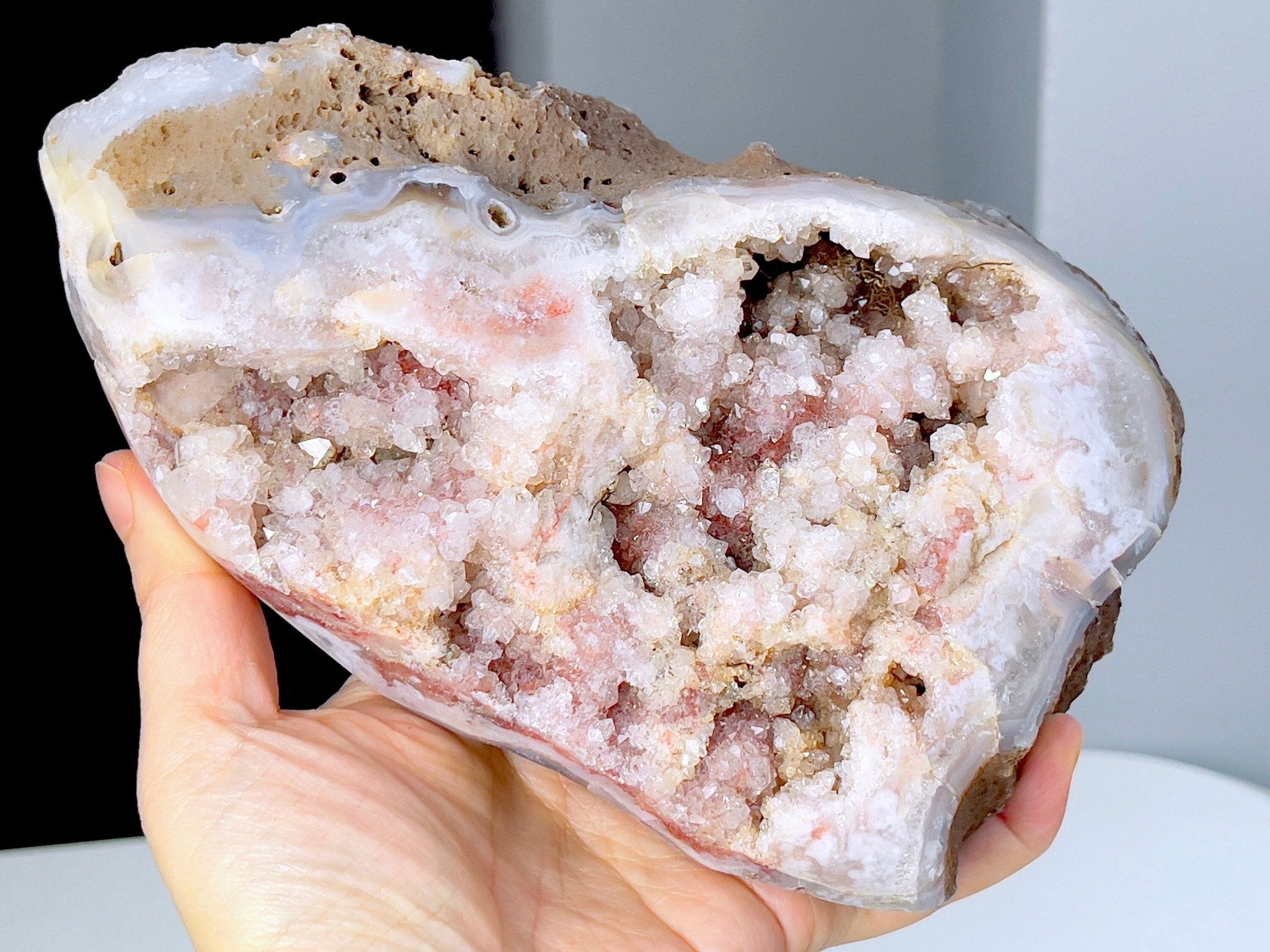 Pink Amethyst Freeform, 1.22kg Super Druzy Pink Amethyst crystal freefrom, amazing Pink Amethyst Freeform - Million Years Crystal